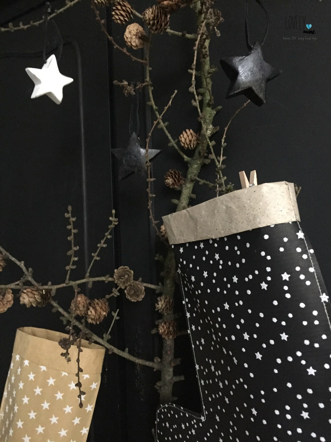 Ein Nikolausstiefel aus&nbsp;Packpapier