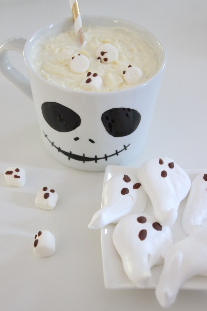 Halloween Deko Geister Tasse Porzellanstift