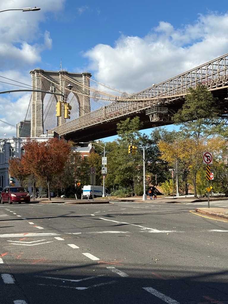 Blick auf die Brooklyn Bridge 